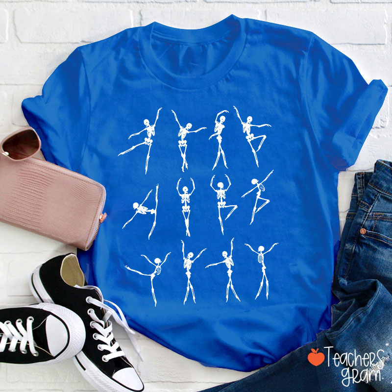 Elegant Skeleton Dance Teacher T-Shirt