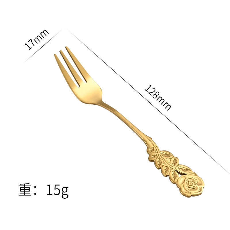 Casual Elegant Glam Flower Stainless Steel Spoon 1 Piece