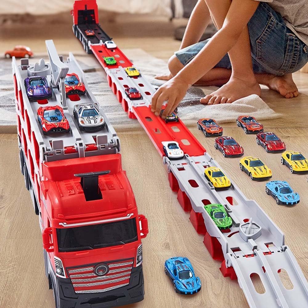 🔥Last day 49% OFF - Catapulting Racing Track with Cars