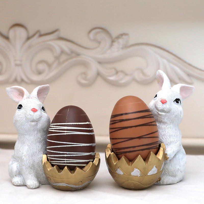 Easter Bunny Eggshell Ornaments