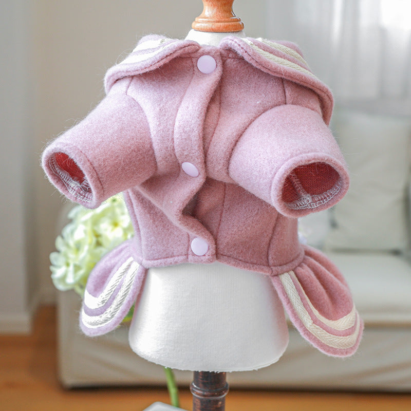 Cape Design Dog Cat Dress Coat