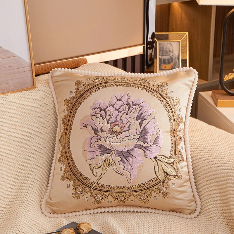 Vacation Flower Polyester Pillow Cases