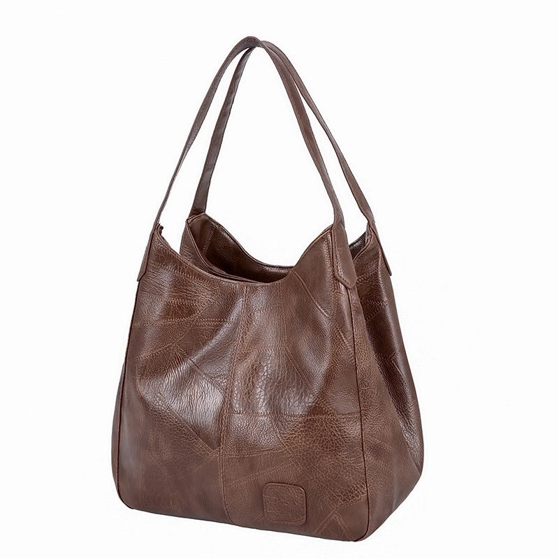 Women's Medium All Seasons Pu Leather Vintage Style Tote Bag