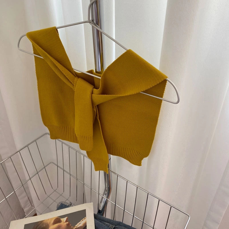 Women's Minimalist Solid Color Polyester Shawl
