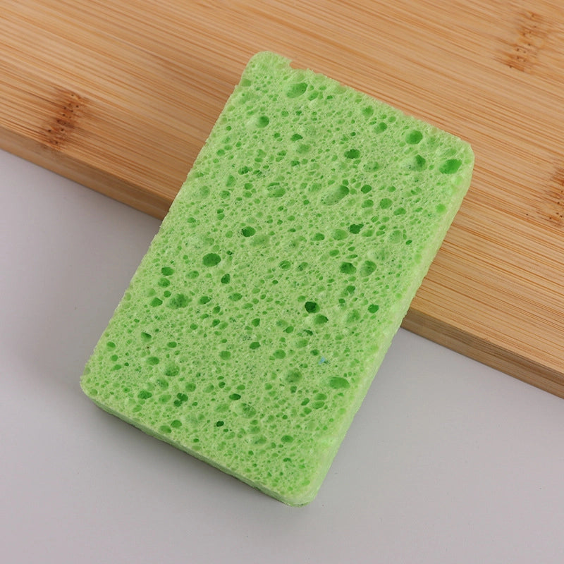 Minimalist Solid Color Wood Pulp Cotton Sponge Wipe