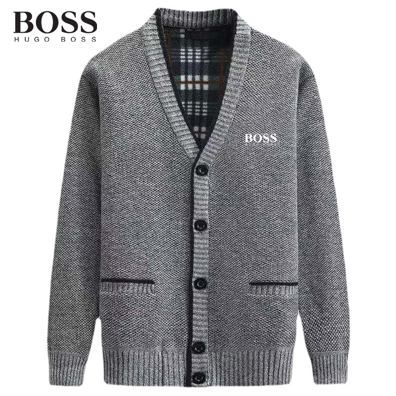 BOSS Men-s Luxury Wool Cardigan