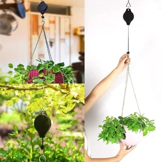 🔥SUMMER HOT SALE - Retractable Hook For Garden Baskets Pots. Birds Feeder