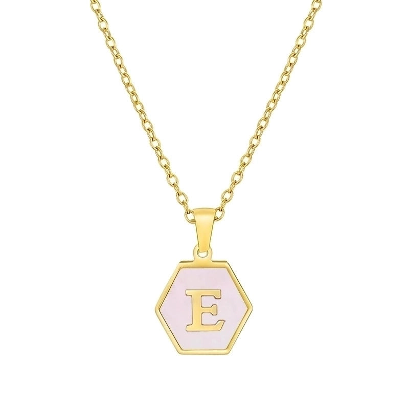 Modern Style Letter 304 Stainless Steel 18K Gold Plated Plating Stainless Steel Necklaces
