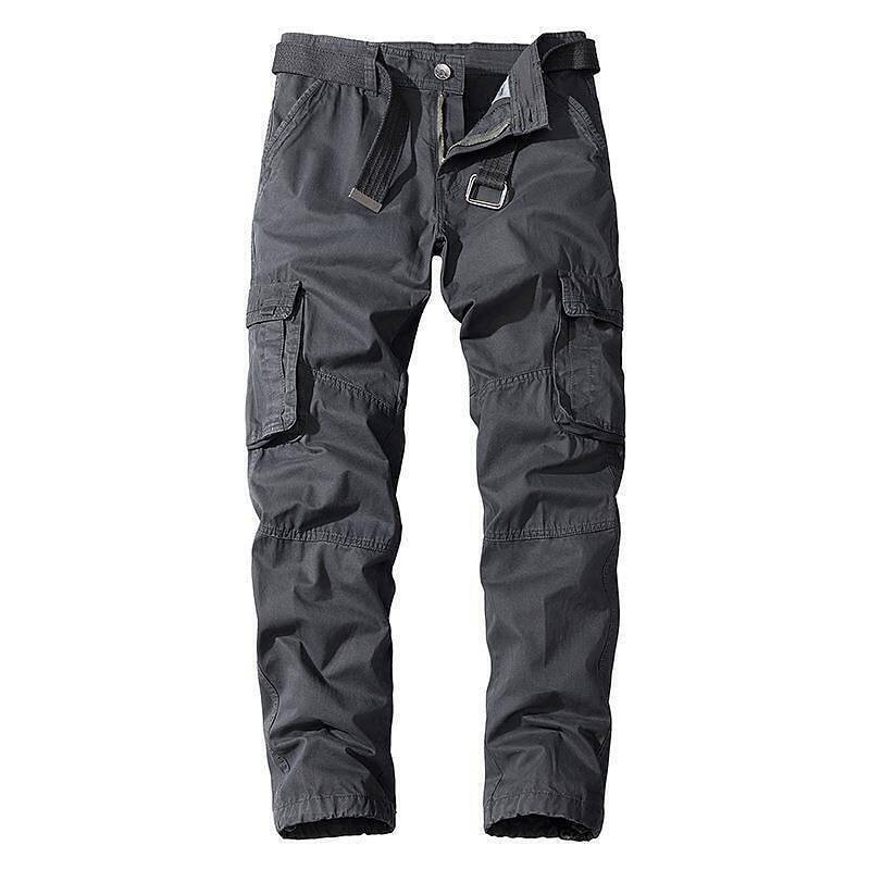 5-PACK  Men's Cargo Pants Trousers Work Pants Multi Pocket 6 Pocket Plain Comfort Breathable Casual Daily Streetwear Cotton Blend Sports Fashion ArmyGreen Black Micro-elastic