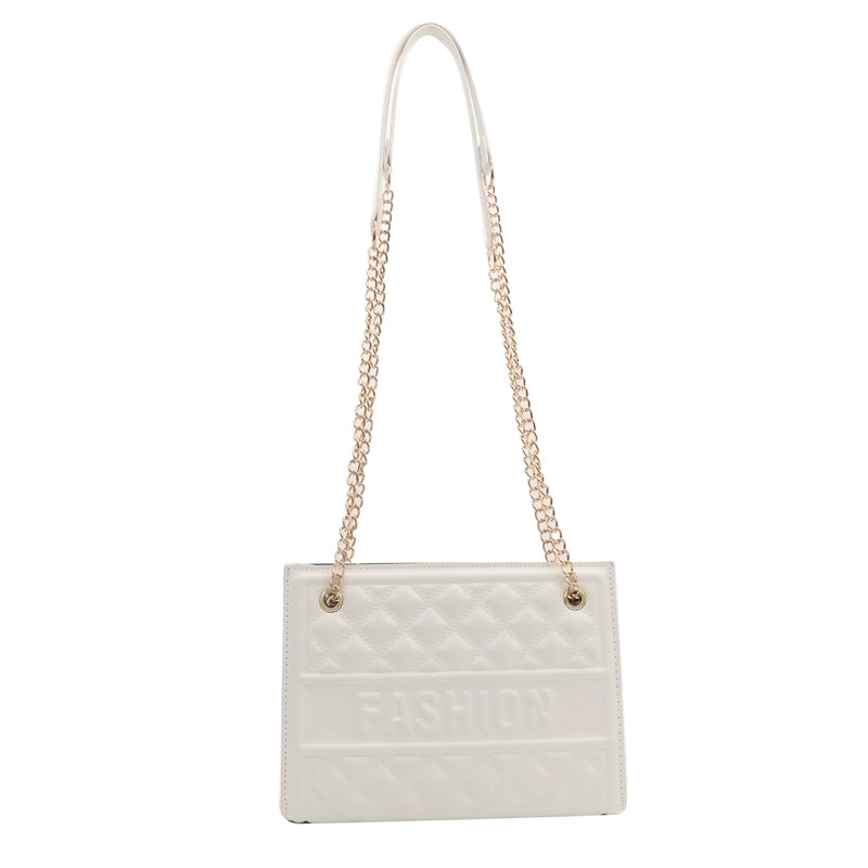 Women's Pu Leather Solid Color Classic Style Zipper Crossbody Bag