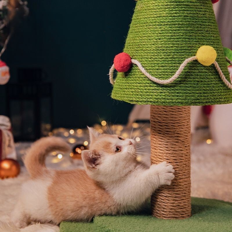 Christmas Tree Shape Cat Climbing Frame