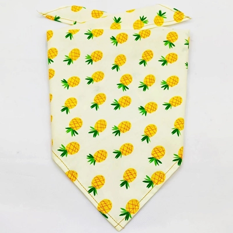 Cartoon Style Cotton Flower Printing Pet Saliva Towel