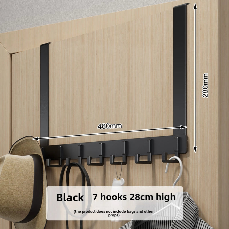 Hook Behind The Door Without Punching Hangers Clothes Storage Rack For Clothes Entry Door Upper Hanging Frame Wall Hanging Clothes Hook Door Back Type