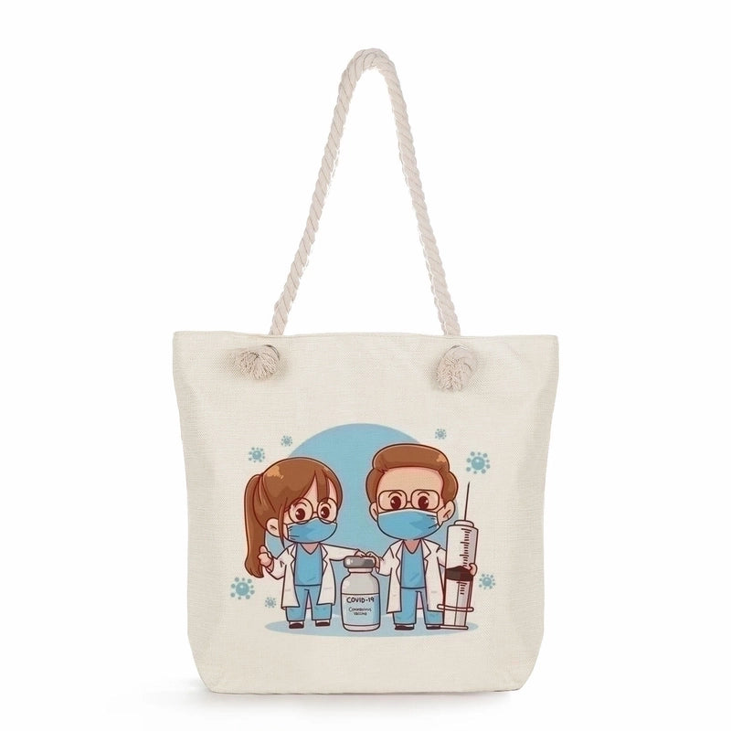 Women's Classic Style Nurse Canvas Shopping Bags
