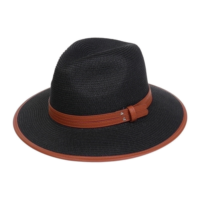 Women's Minimalist Commute Color Block Flat Eaves Sun Hat
