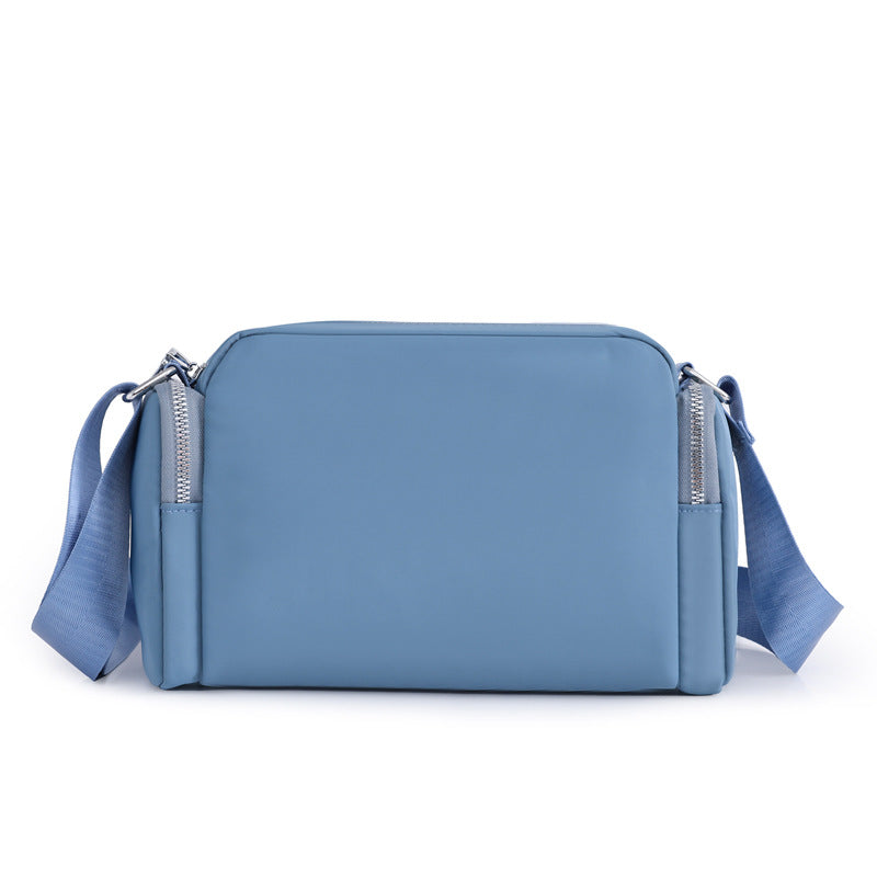 Wide Strap Nylon Oxford Large Square Shoulder Messenger