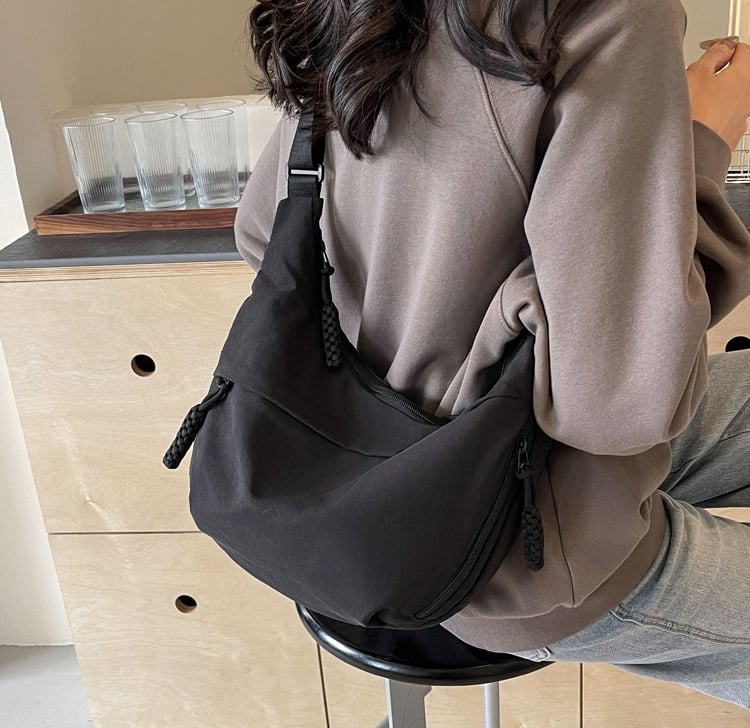 🎉Limited Offer Just ￡9.98😍Designer Direct Sales👜Women's Fashion Plain Colour Crossbody Hobo Bag