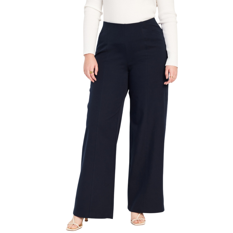 High Waisted Pull On Pixie Super Wide Leg Pants