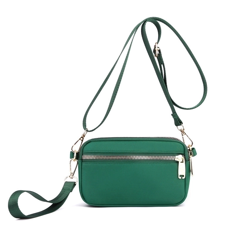 Lightweight Water-repellent Nylon Cloth Bag Casual Shoulder Crossbody Bag Mobile Phone Bag Fashionable Shopping Bag