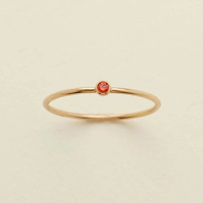 304 Stainless Steel Gold Plated Retro Plating Inlay Solid Color Zircon Rings