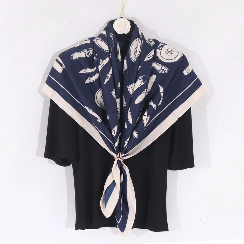 Women's Casual Minimalist Bag Shoe Polyester Silk Scarf