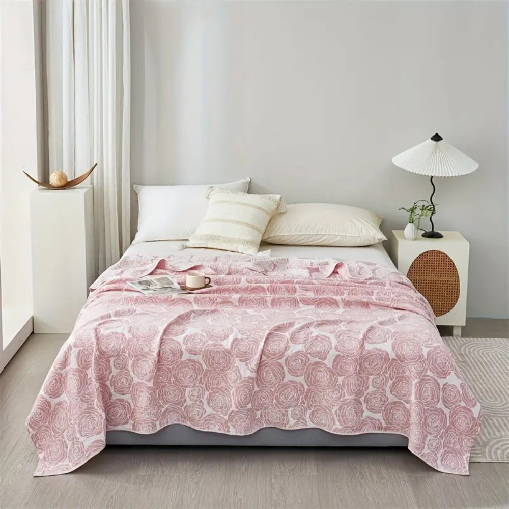 Rose Cotton Blanket