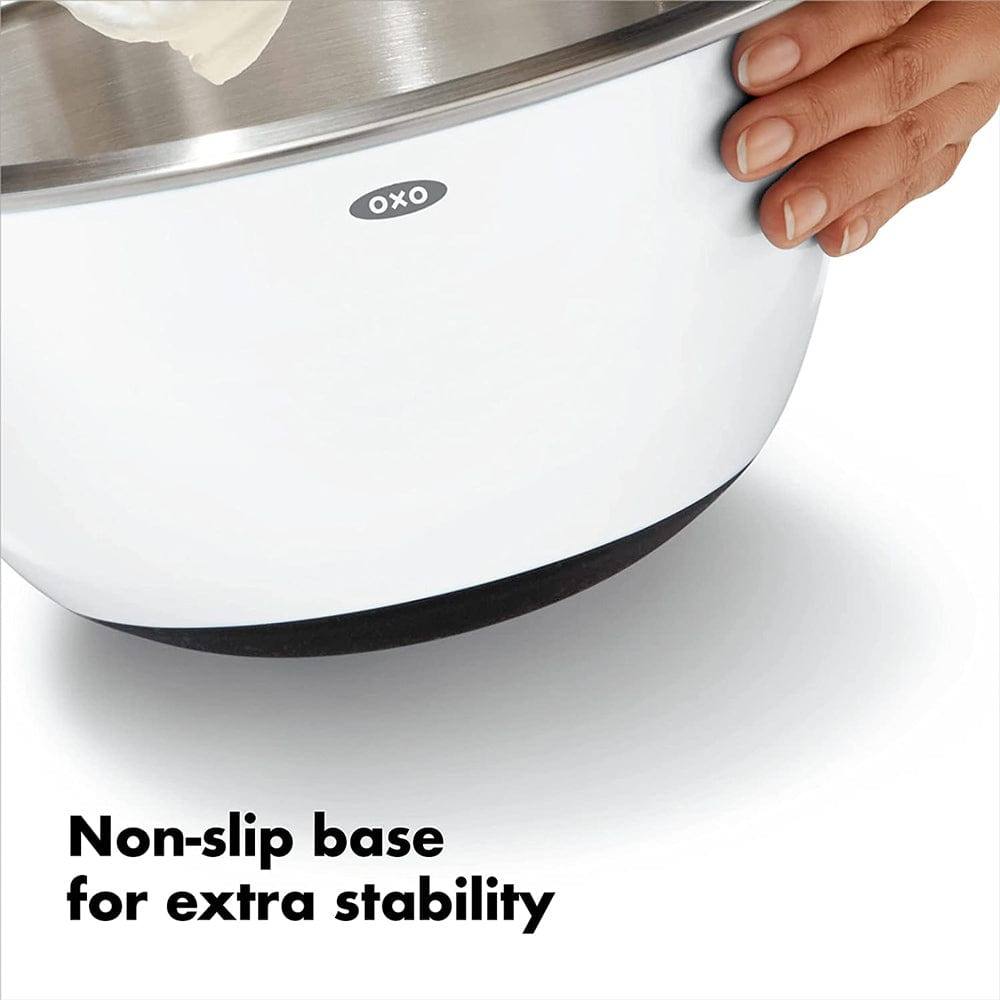 Stainless Steel Mixing Bowl Medium - White