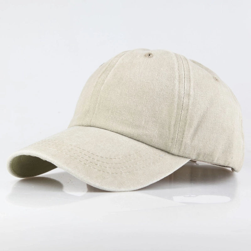 Women's Minimalist Commute Solid Color Curved Eaves Baseball Cap
