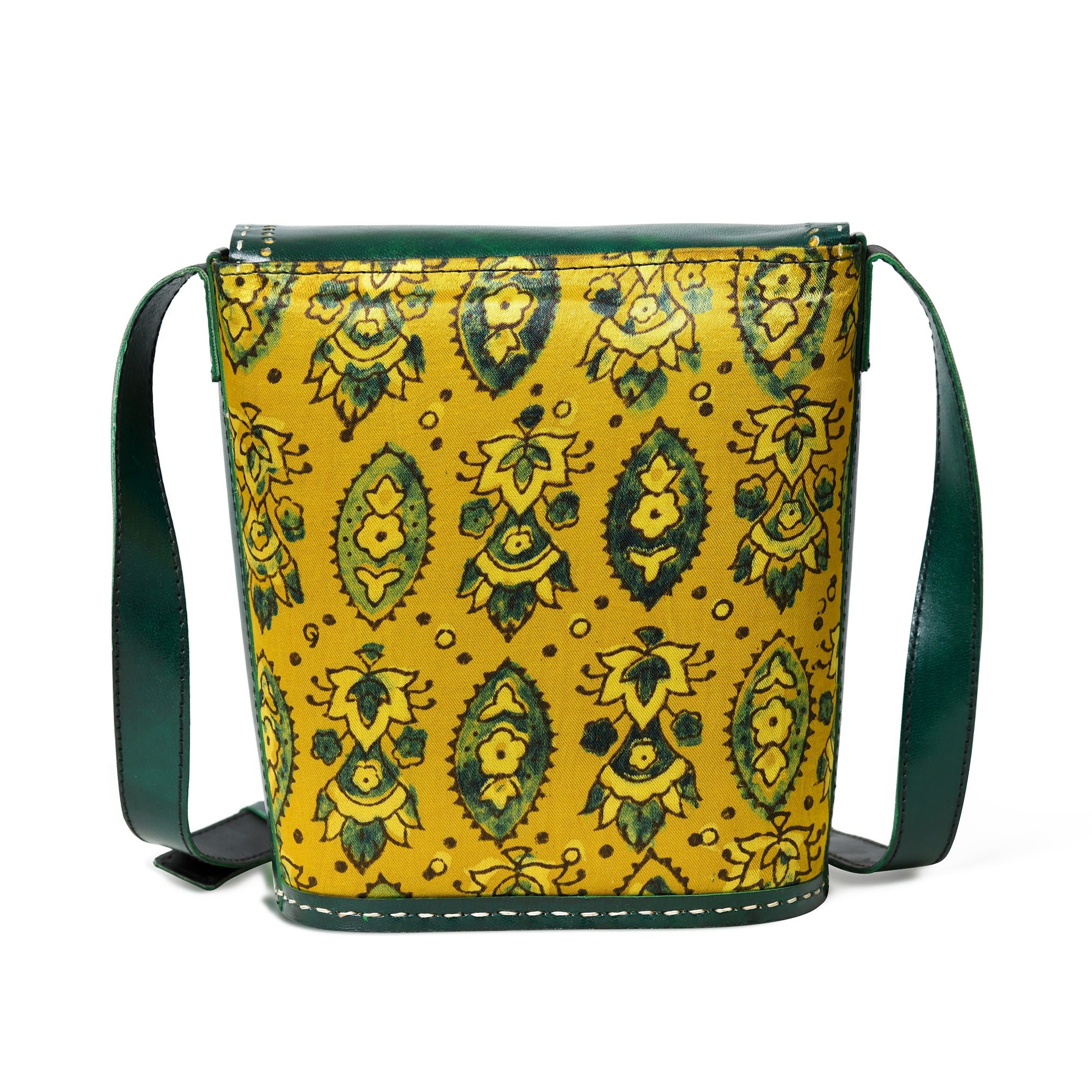 Vibrant Heritage Ajrakh Satchel