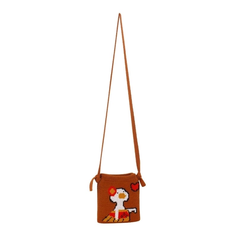 Women's Mini Polyester Animal Streetwear Open Crossbody Bag