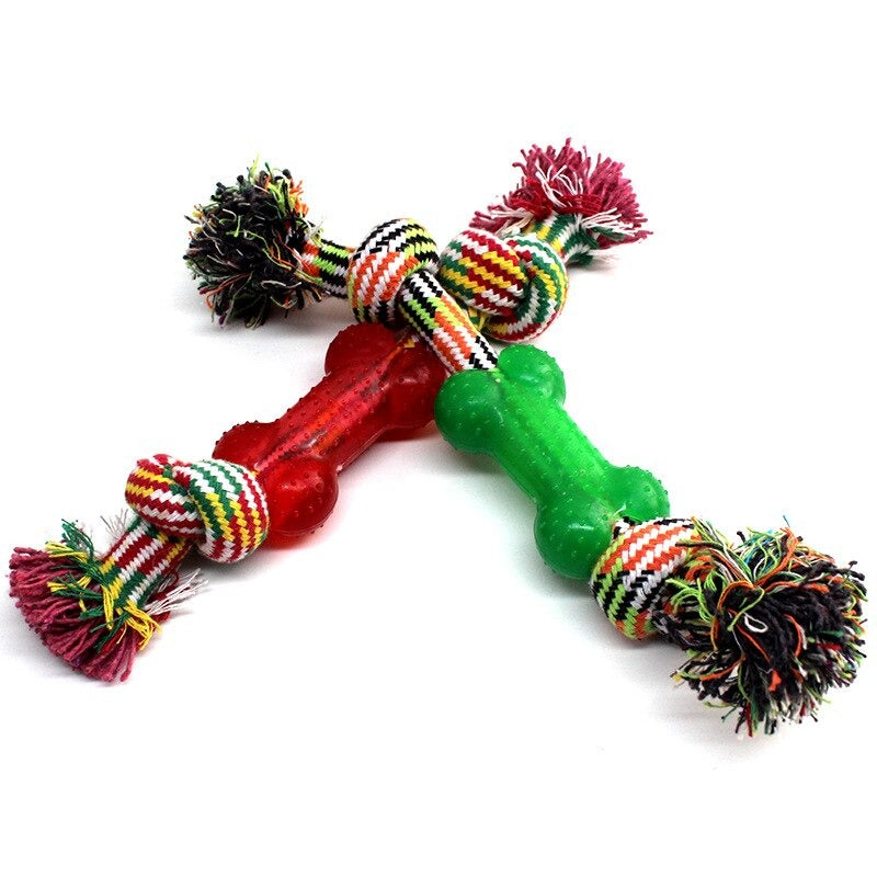 Plastic Short Bone Dog Toy