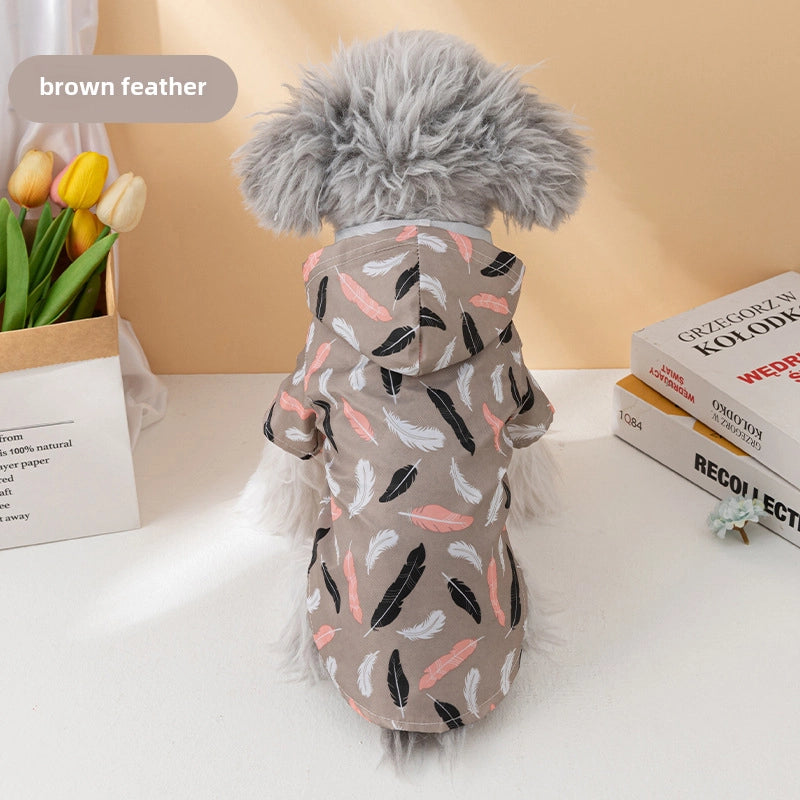 Summer Ultra-thin Waterproof New Pet Clothes Dog Cat Cute Clothes Fashion Raincoat