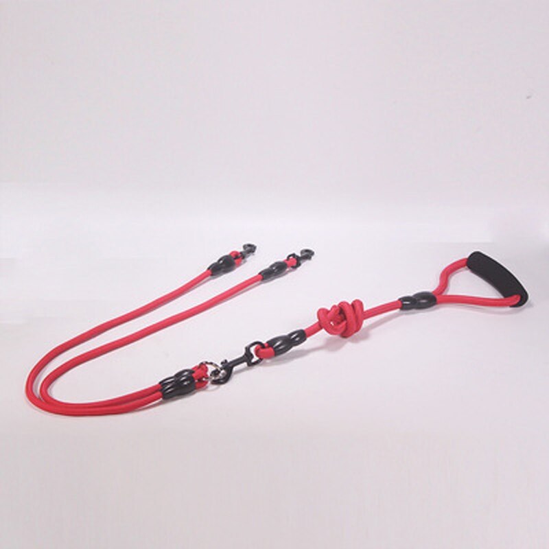 Nylon Rope Two Heads Dogs Leash