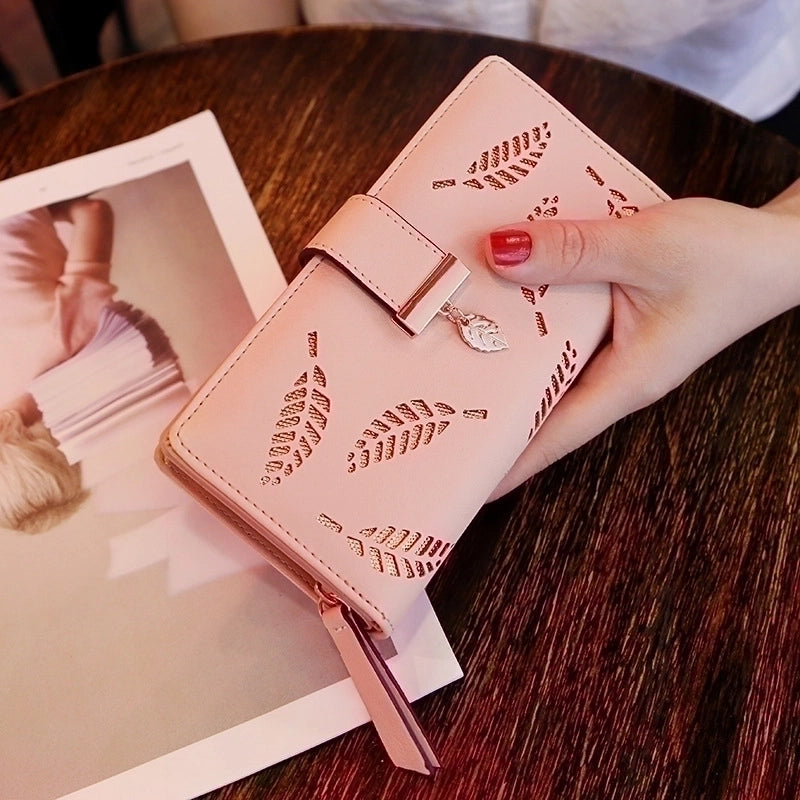Women's Spring&summer Pu Leather Geometric Fashion Square Zipper Buckle Long Wallet