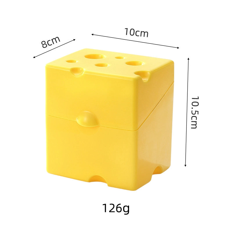In Stock Kitchen Crisper ABS Flip Cheese Box Refrigerator Crisper Food Snack Packing Cheese Storage Box