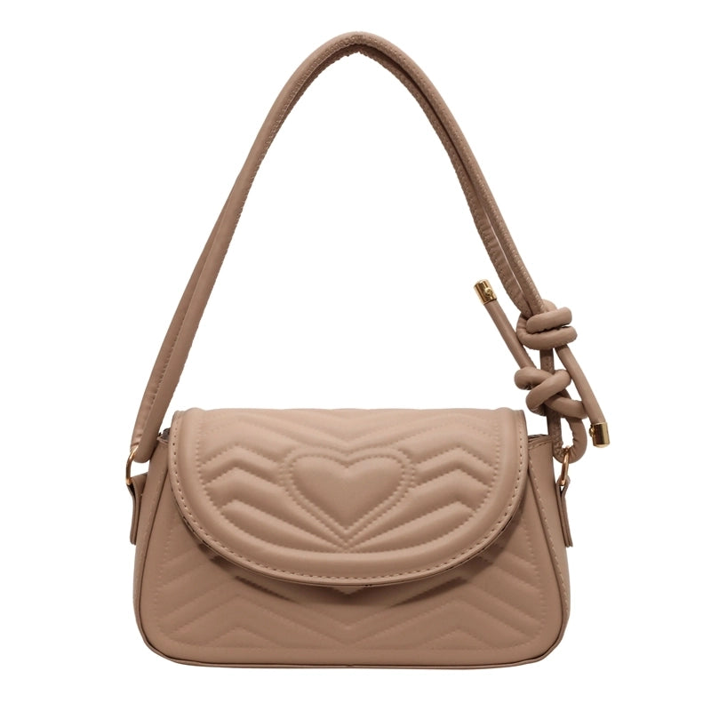 Women's Pu Leather Solid Color Elegant Square Magnetic Buckle Shoulder Bag