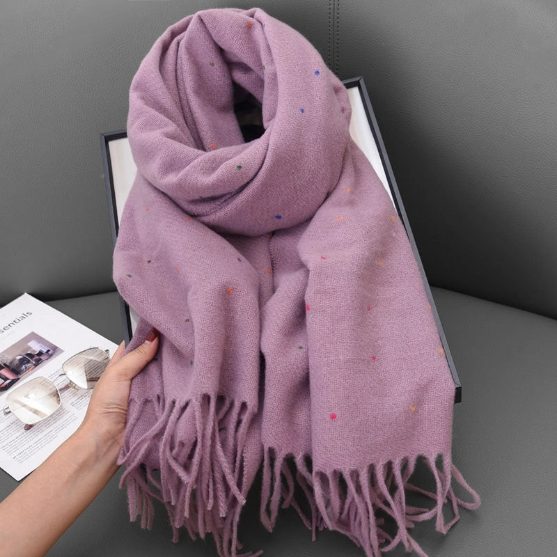 Women's Basic Solid Color Polyester Scarf