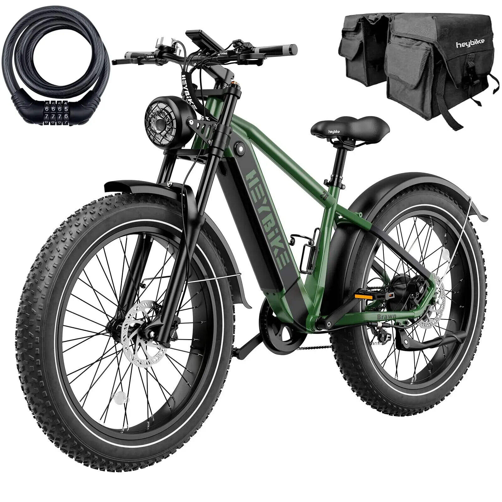 Heybike Brawn Adult Electric Bike, 750W 28MPH 26 Inch, Off-Road Electric Mountain Bike