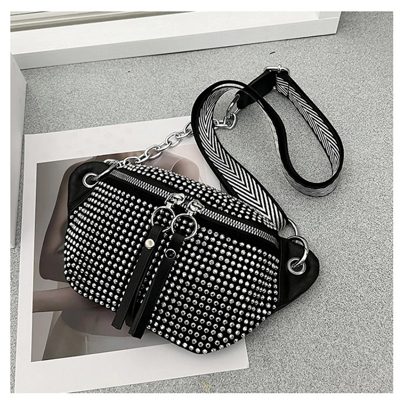 Women's Medium Pu Leather Geometric Streetwear Dumpling Shape Zipper Crossbody Bag