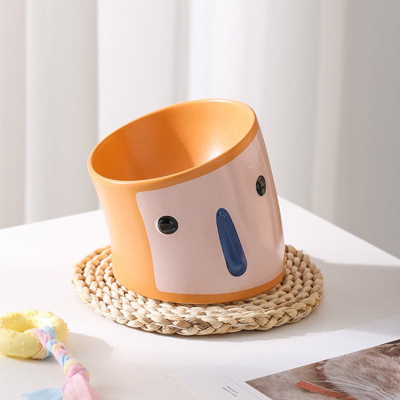 Owl Bow Dog Bowls & Cat