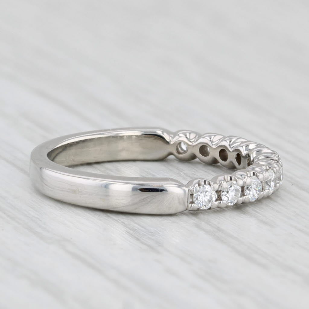 0.25ctw Diamond Stackable Ring 14k White Gold Size 4.75 Wedding Anniversary Band