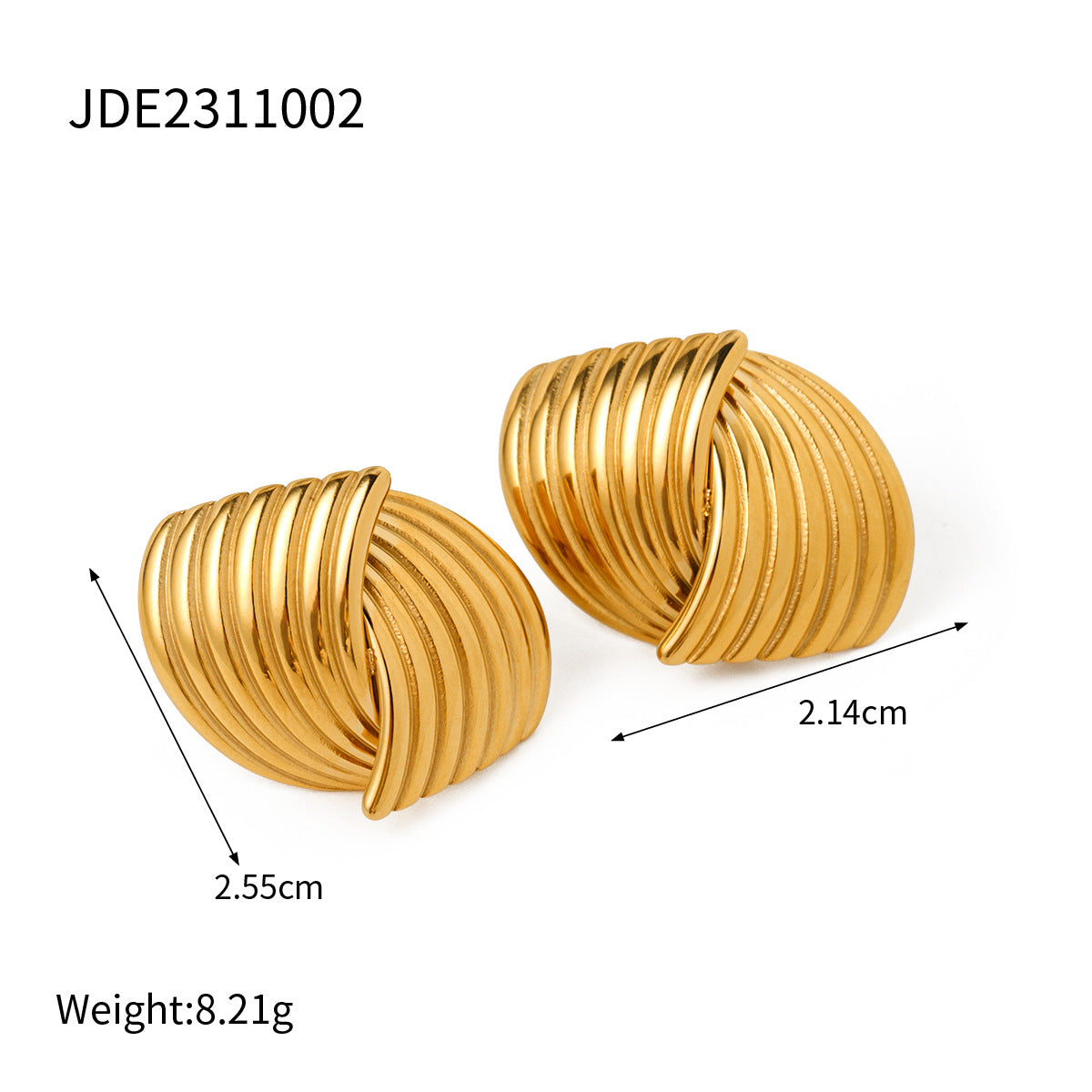 Jie Ding Stainless Steel Pearl Earrings Star Earrings Titanium Steel Earrings Earrings