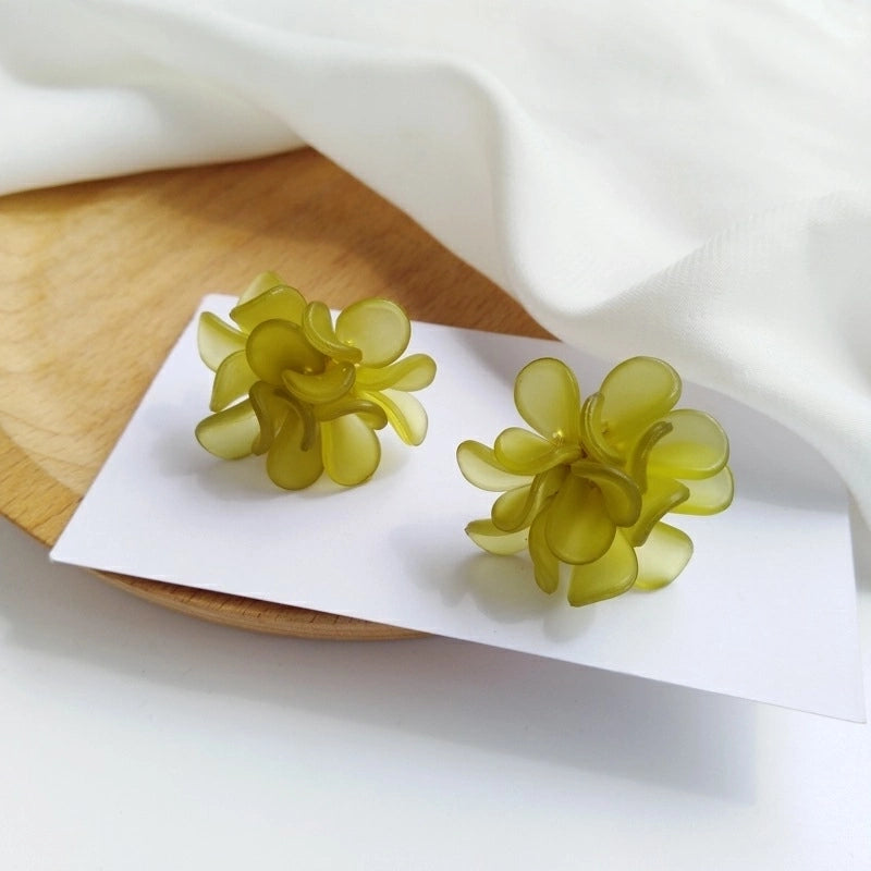 1 Pair Fashion Flower Butterfly Bow Knot Inlay Alloy Artificial Pearls Rhinestones Shell Earrings