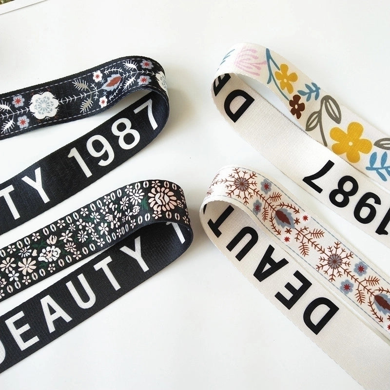 Polyester Cotton Flower Bag Strap