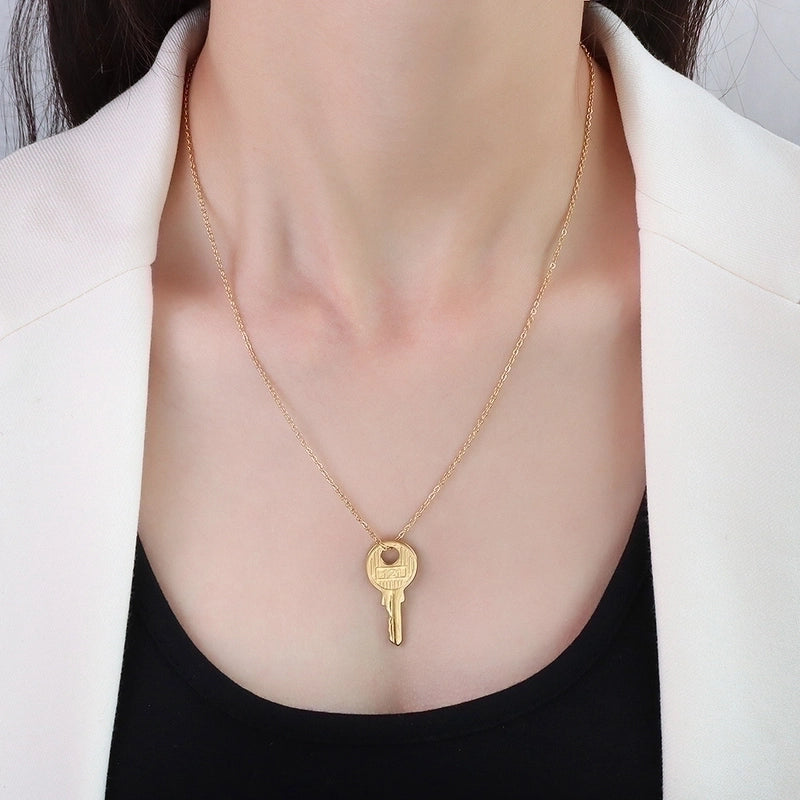 Fashion Printing 304 Stainless Steel 18K Gold Plated Plating Necklace