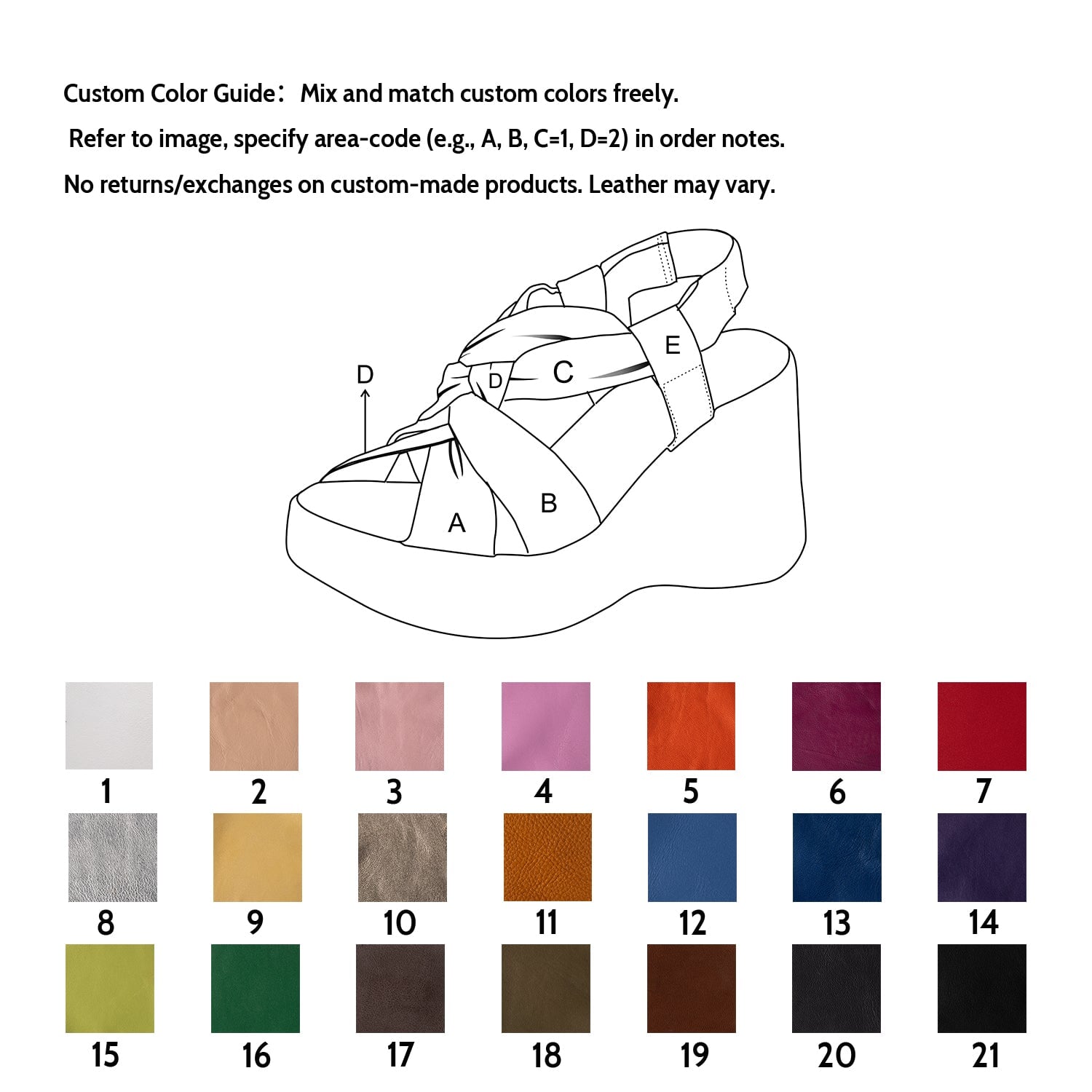 Handmade High Heel Gladiator Sandals Slingback Peep Toe 90mm Wedges in Rainbow