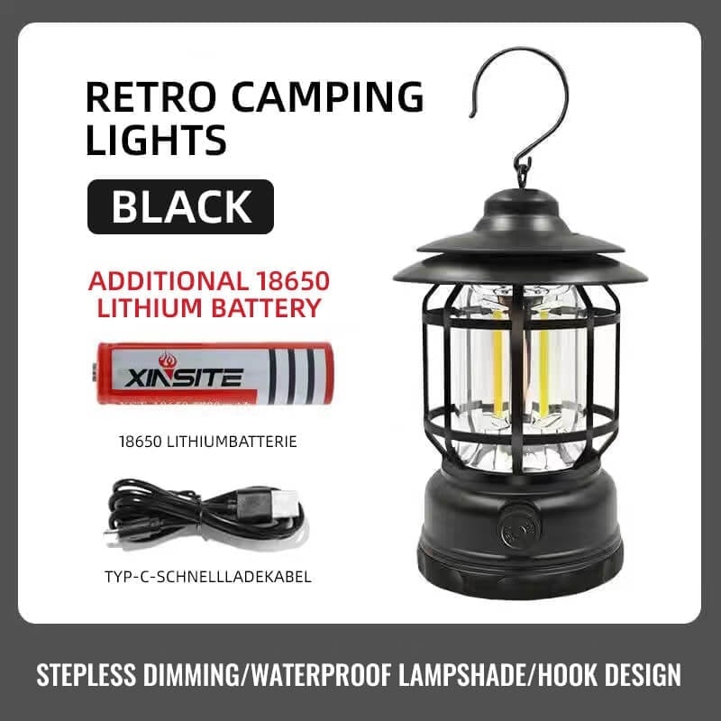 🔥Hot SalePortable Retro Camping Lamp