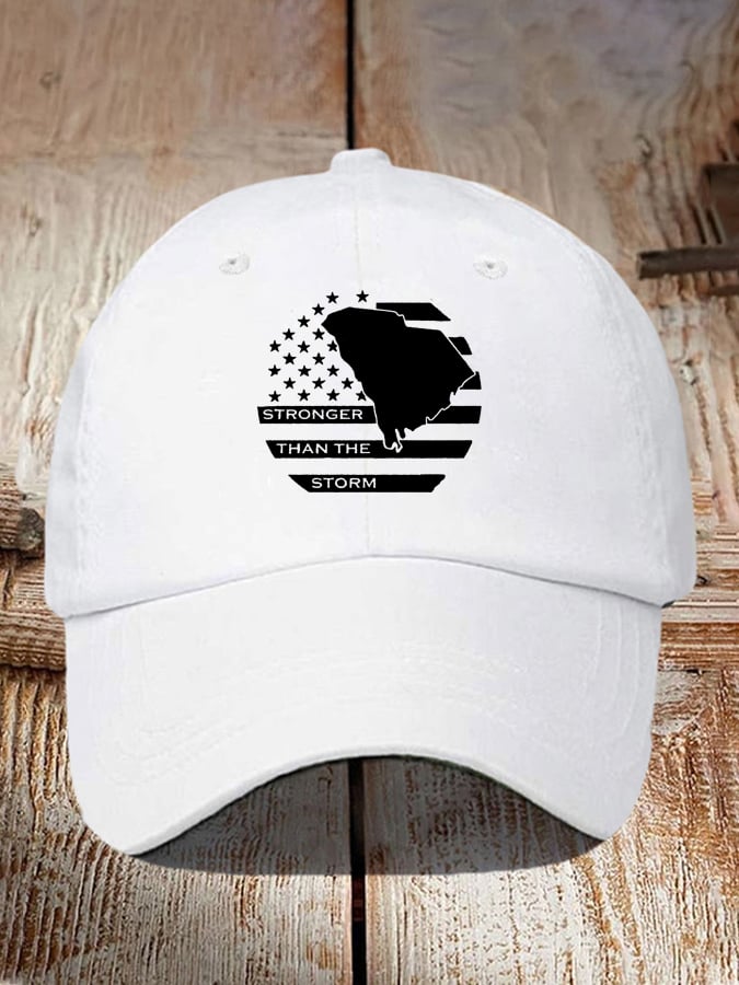 Unisex North Carolina Strong Stronger Than The Storm Print Baseball Cap