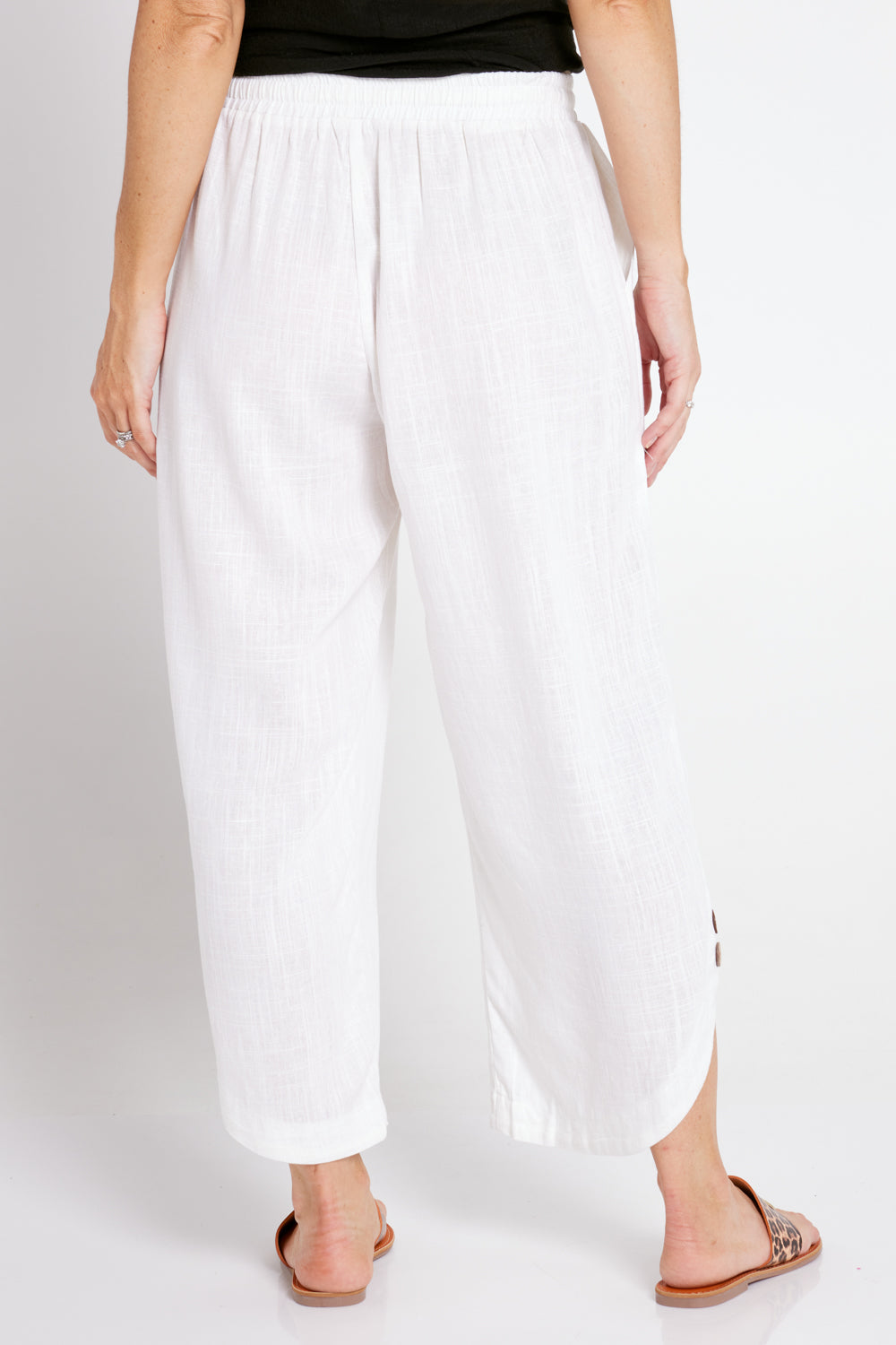 Cartia Linen Pants - Ivory