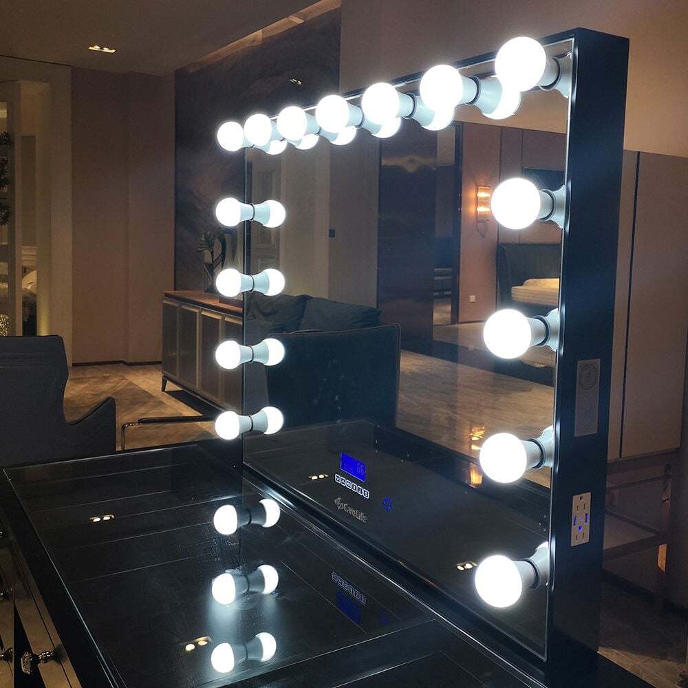 🔥Limited Sale🔥 Vanity Table with Hollywood Mirror